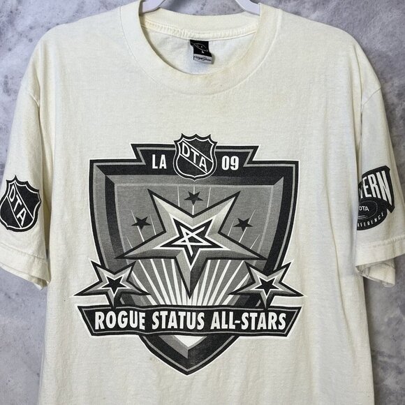 Rogue Status T Shirt Mens Large Short Sleeve Y2k White R4 - Picture 1 of 13